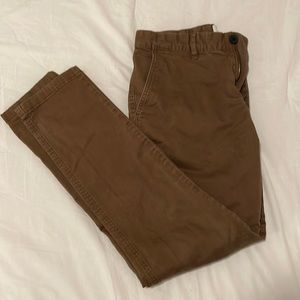 Mens H&M Dark Khaki Chinos. 29”
